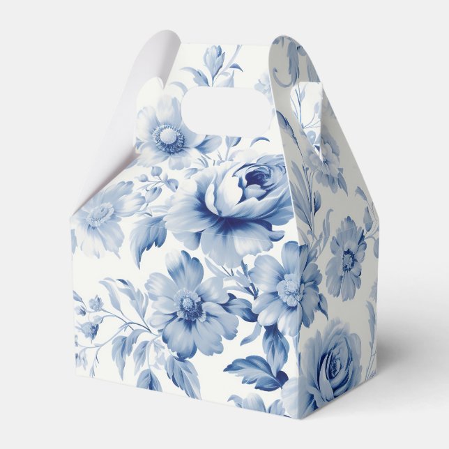 Ballotins Elégant Pastel Blue Watercolor Roses (Verso)