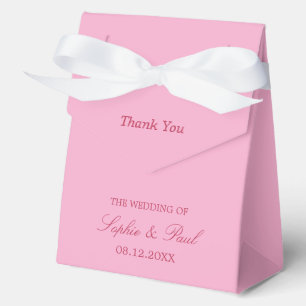 Ballotins Élégant rose Magenta boîte de mariage Favor