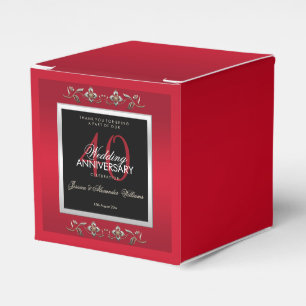 Ballotins Elégant Ruby Jewels 40e anniversaire de Mariage