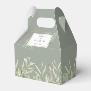 Ballotins Elégant Sage Green Green Green Mariage or