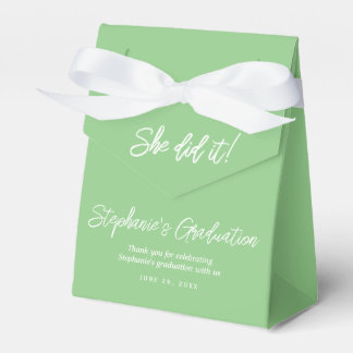 Ballotins Elegant Sage Green She Did It Graduation Party 
