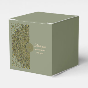 Ballotins Elégant Sage moderne vert & or classique mandala
