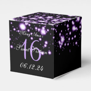 Ballotins Élégant Sweet 16 Anniversaire Minuit Glam Purple