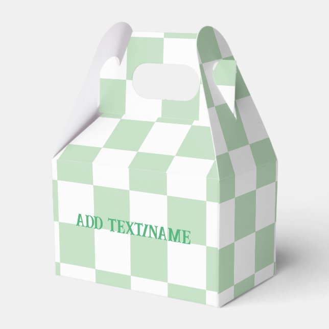 Ballotins Elégant tableau blanc et vert pastel (Arrière)