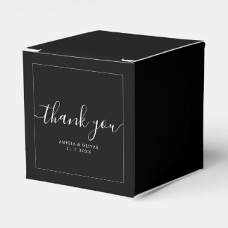 Ballotins Elegant Timeless Wedding Thank You | Personalized