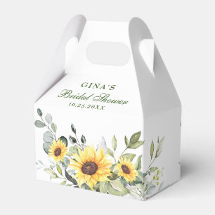 Ballotins Elégant tournesol Eucalyptus Floral Cadeau