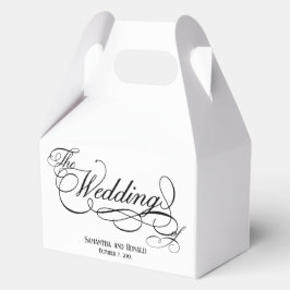 Ballotins Elegant White Calligraphy Wedding
