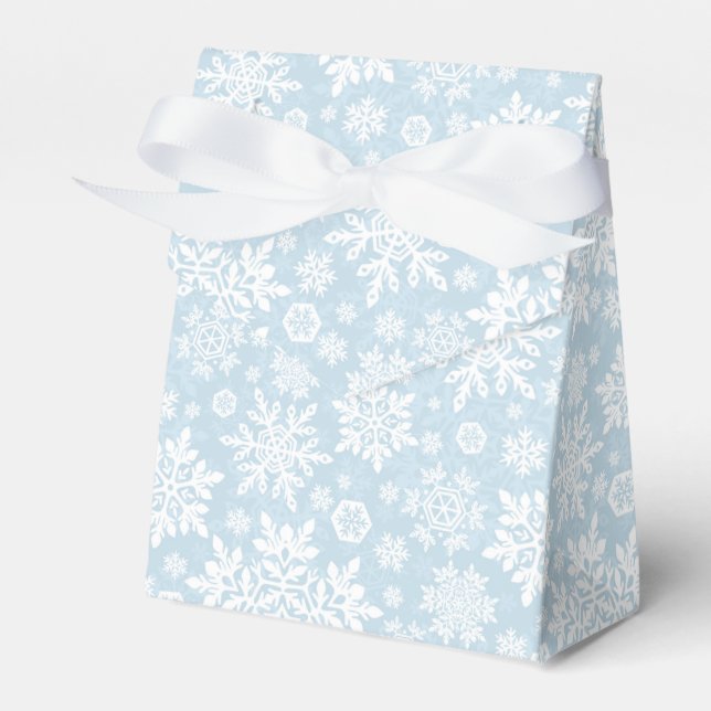 Ballotins Elegant White Snowflake (Frost Blue) (Verso)