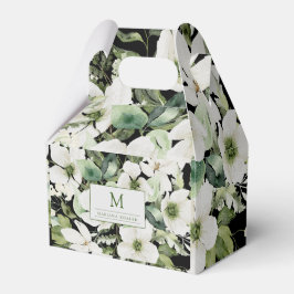 Ballotins Elégante aquarelle florale noir et blanc