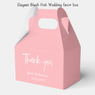 Ballotins Élégante boîte de faveur Blush Pink Wedding