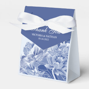 Ballotins Élégante Chinoiserie classique bleu bleu bleu flor