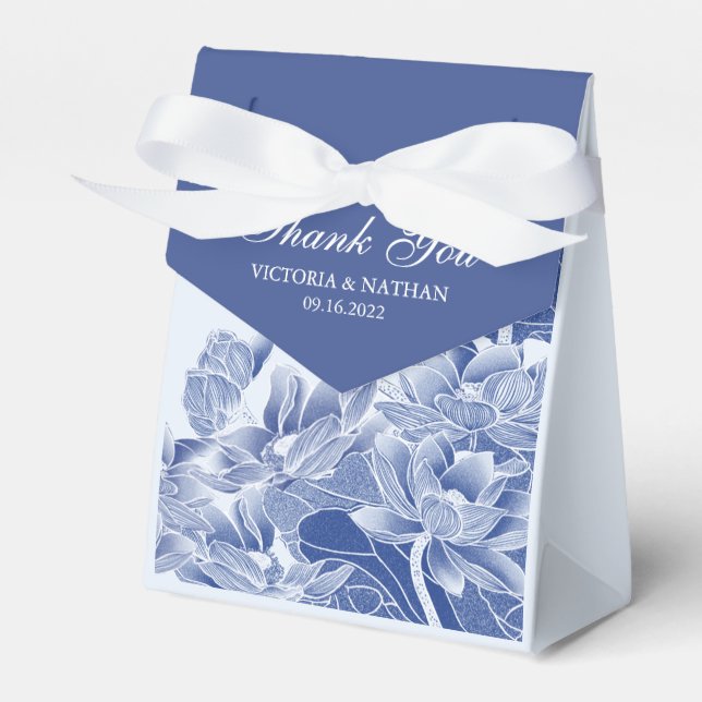 Ballotins Élégante Chinoiserie classique bleu bleu bleu flor (Verso)