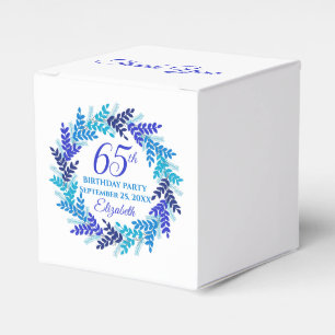 Ballotins Élégante couronne royale bleue 65e fête d'annivers