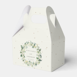 Ballotins Elégante crème Snowberry+Eucalyptus Wreath Mariage