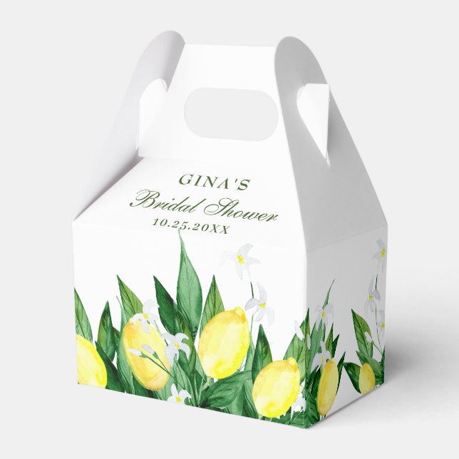 Ballotins Élégante Fête des mariées de fleurs de citron (Verso)