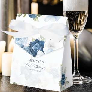 Ballotins Elégante Fête des mariées Florale Bleu Dusty Rusti