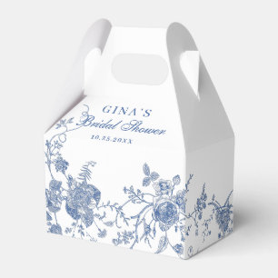 Ballotins Elégante Fête des mariées Florale Bleue Victorienn