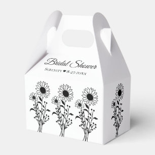 Ballotins Elégante Fête des mariées florale de tournesol noi
