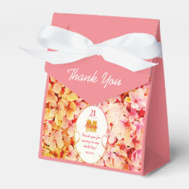 Ballotins Élégante Fille Florale rose 21ème anniversaire
