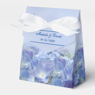Ballotins Elégante Hydrangea Blue Florals boîte de mariage F