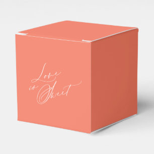 Ballotins Elégante "L'amour est doux" Mariage Favor Boxes