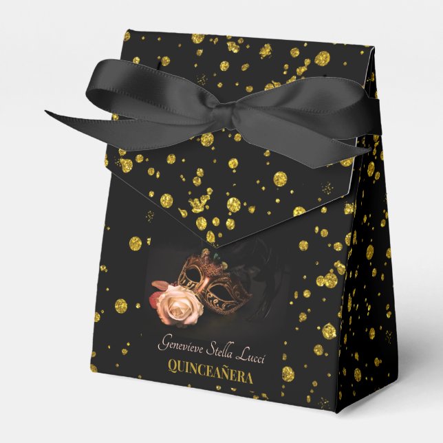 Ballotins Elégante mascarade et Rose blanche (Verso)