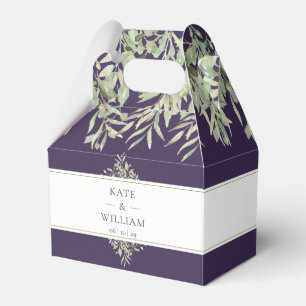 Ballotins Elégante verdure Mariage violet Merci