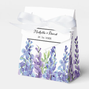 Ballotins Élégante Violet Violet Florales Mariage Favor Box