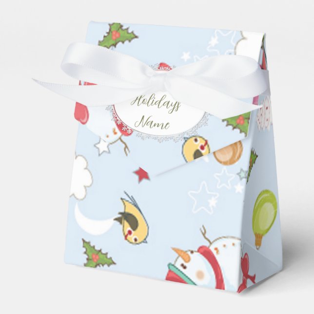 Ballotins Eléments de Noël Motif Snowman (Verso)