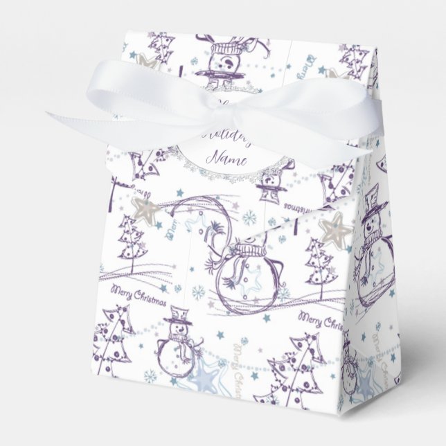 Ballotins Eléments de Noël Sketch Snowman (Verso)