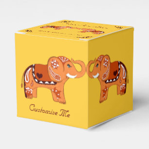 Ballotins Éléphant de henné (orange/rouge)