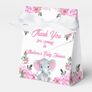 Ballotins Eléphant rose Favoriser cadeau Ballotin floral