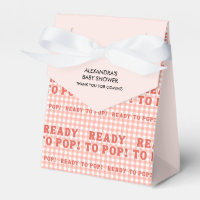 Elle est prête à éclater Rétro Rouge Gingham Merci