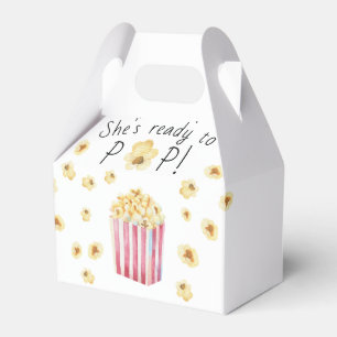 Ballotins Elle est prête à pop Baby shower de pop-corn à l'a