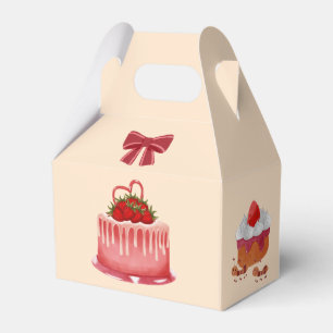Ballotins Emballage de gâteau à la fraise.