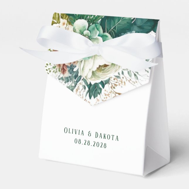 Ballotins Emerald Green et Mariage de fleurs de crème (Verso)