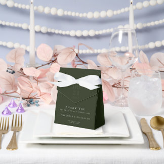 Ballotins Emerald Green Minimalist Type Mariage
