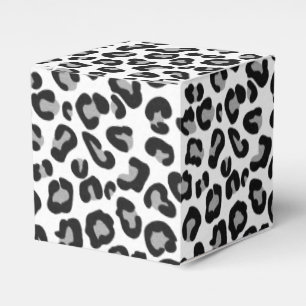 Ballotins Empreinte de léopard en noir et blanc avec gris