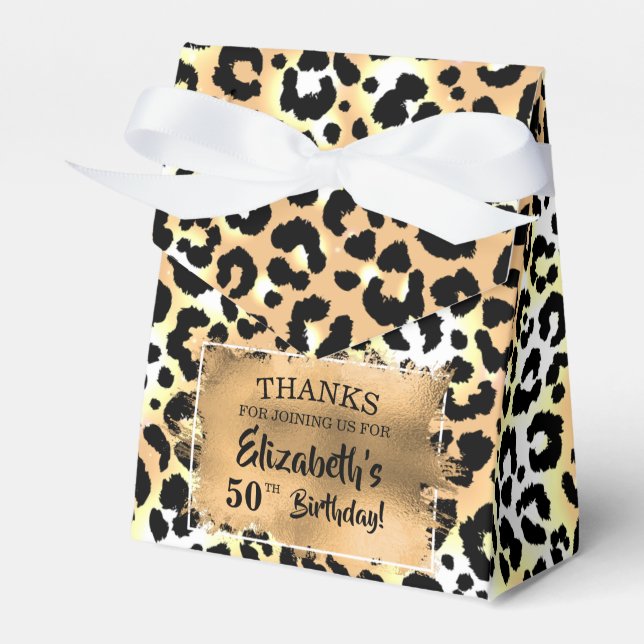 Ballotins Empreinte de léopard Faux Foil (Verso)