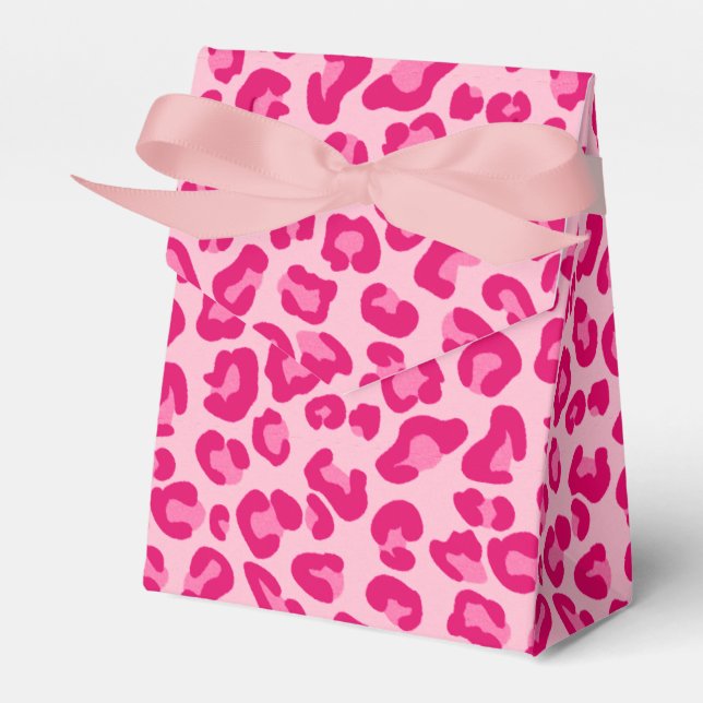 Ballotins Empreinte de léopard, Pastel Pink, Hot Pink et Fuc (Verso)