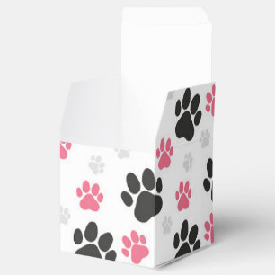 Ballotins Empreinte de patte rose noir Chien Propriétaire Am