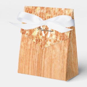 Ballotins Empreinte en bois de bambou orange