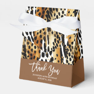 Ballotins Empreintes de fourrure d'animaux de safari motifs 