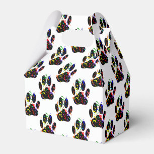 Ballotins Empreintes de pattes Confetti Et Motif Party Strea
