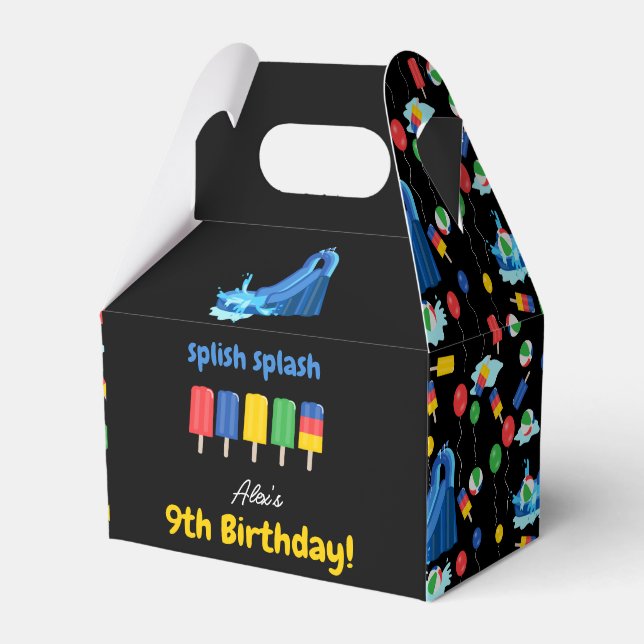 Ballotins Enfants en glissade d'été Splish Splash Anniversai (Verso)