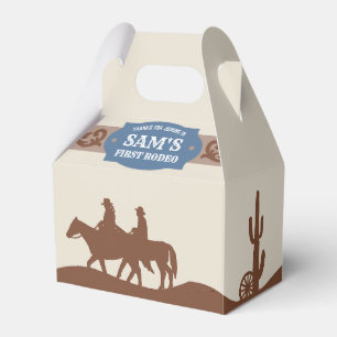 Ballotins Enfants Rodeo Blue/Brown Western Anniversaire Part