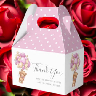 Ballotins Enfants Teddy Balloon Ballotin rose