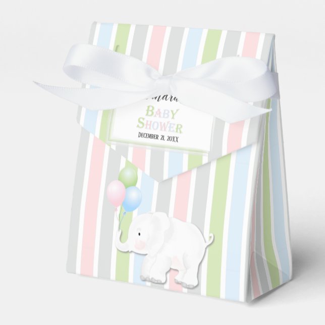 Ballotins Éphant Neutre pour le genre | BABY SHOWER (Verso)