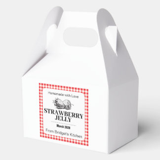 Ballotins Étiquette de confiture de fraise maison STRAW04sqb