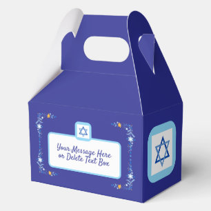 Ballotins Étoile de David juive bleue avec bordure